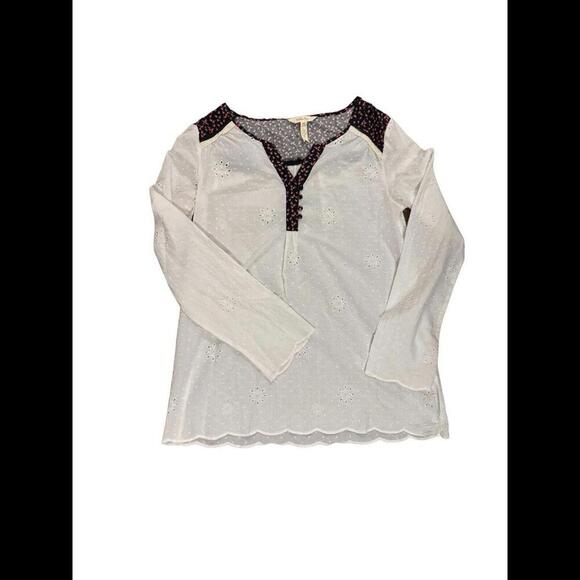 Matilda Jane Snow Globe Tunic White Eyelet Size Small - Picture 1 of 5